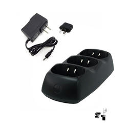 Base grande de carga para tres handies Motorola + Trafo 220v