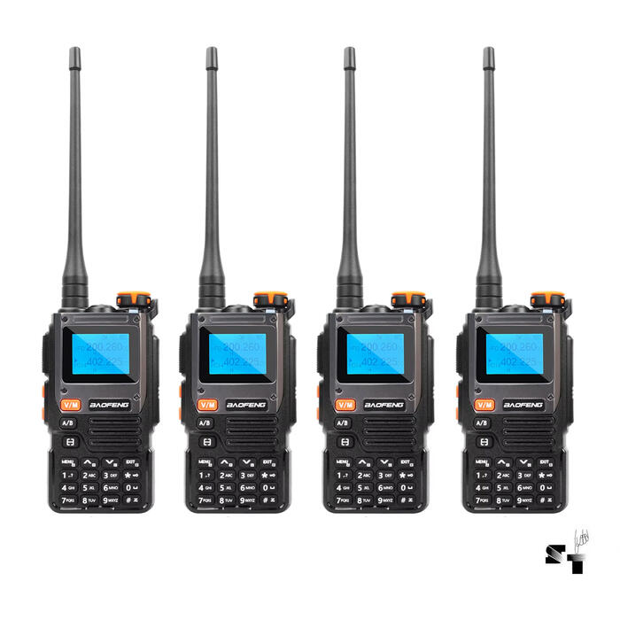 Cuatro Handies Baofeng UV-K61 Uhf 15 W Recargable