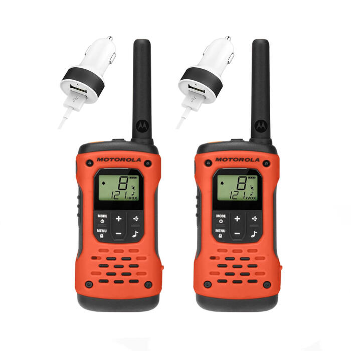 Par de Handies Motorola T605 Sumergibles 56KM 22 Canales