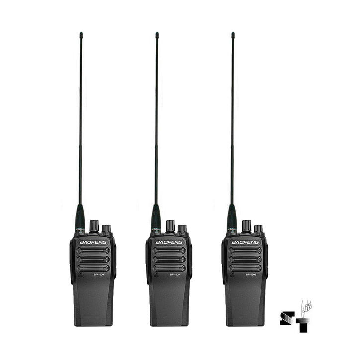 Trio de Handie Baofeng BF-1909 Uhf Recargable