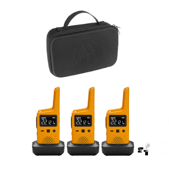 Trio de Handies Motorola T380 40 KM - 22 Canales