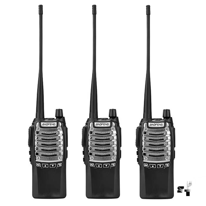 Trio de Handies Baofeng UV-8D Uhf Recargable