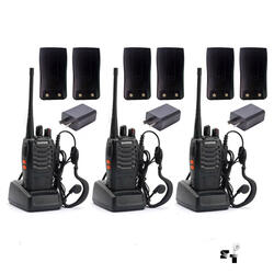 Trio de Handies Baofeng BF-888S Uhf + 6 Bateras